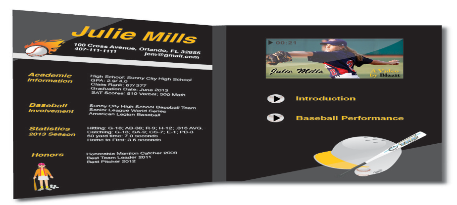 Curriculum Vitae For College Entrance Video TVKards